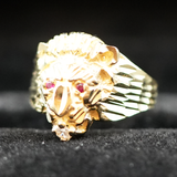 10k Gold Lion Ring