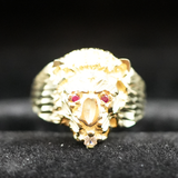 10k Gold Lion Ring