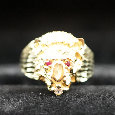 10k Gold Lion Ring