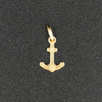 10k Anchor Pendant