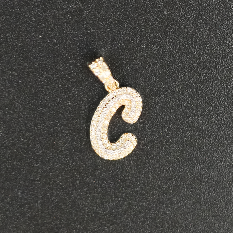 C Diamond Pendant