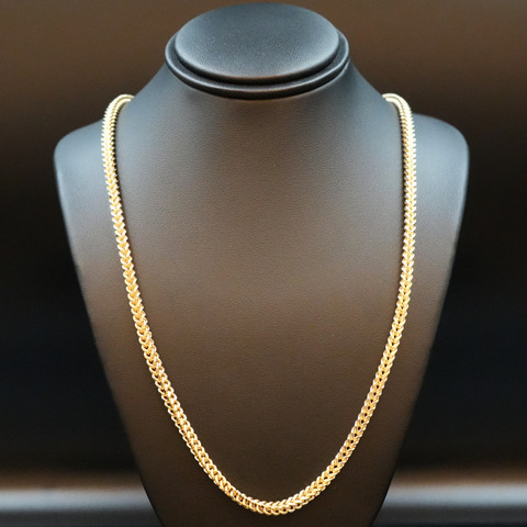 10k Gold Franco Chain (26Inch x 2.3mm)