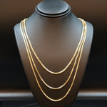 10k Gold Box Link Chain (24Inch x 2mm)