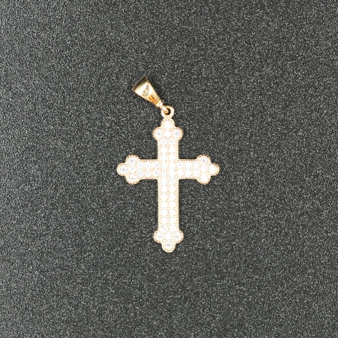10k Gold CZ Diamond Cross