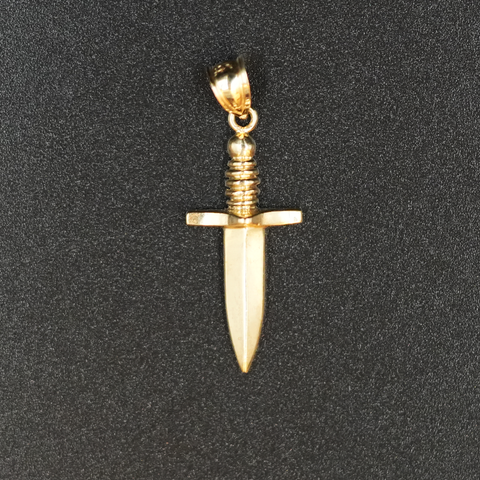 10k Gold Dagger Pendant
