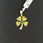 10k Diamond Clover Pendant