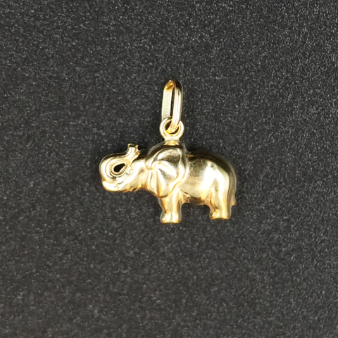 10k Gold Elephant Pendant