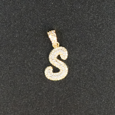 S Diamond Pendant