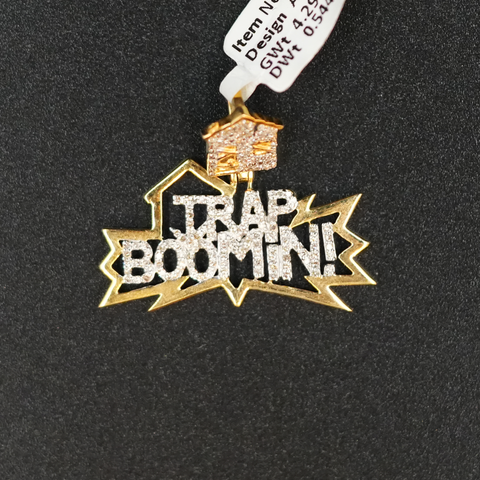Trap Boomin Diamond Pendant