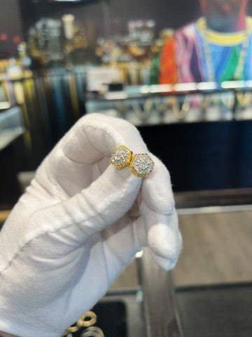 2.58g 10K Yellow Gold Diamond Studs