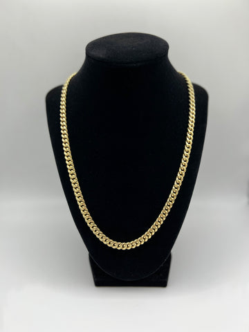 26.70g 22” Semi Solid Cuban 10k Chain