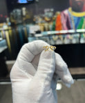 1.91g 10K Yellow Gold Diamond Heart Studs