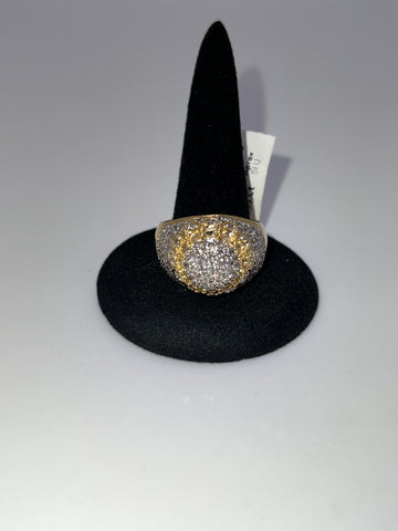 8.61g 10k Yellow Gold Diamond Ring
